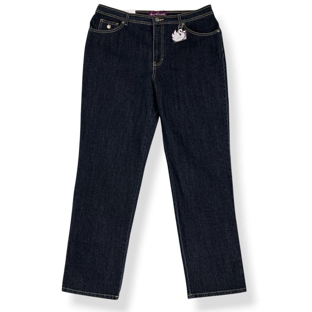Gloria Vanderbilt Jeans 18 (36x30) Blue Amanda Original Slimming Dark Wash NWT